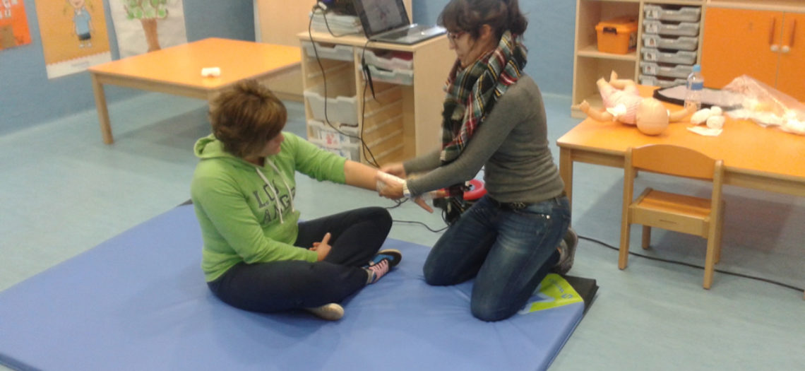 Curso primeros auxilios en la escuela infantil Nemomarlin Majadahonda