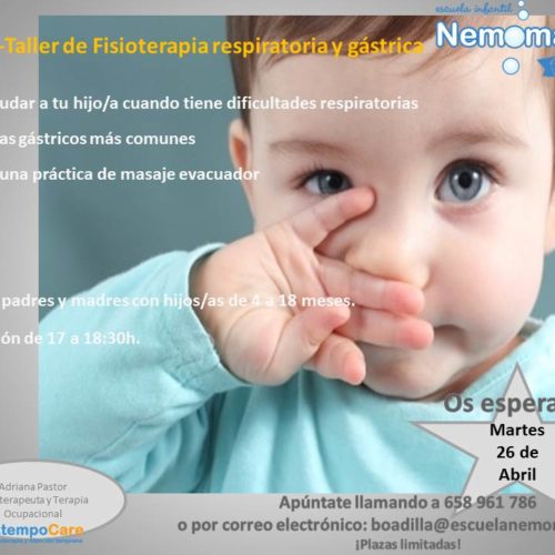 Taller de fisioterapia respiratoria y gástrica, ¡Apúntate!