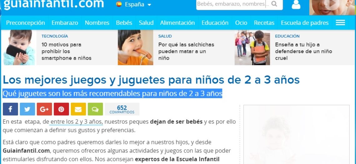 Los mejores juegos y juguetes para niños de 2 a 3 años