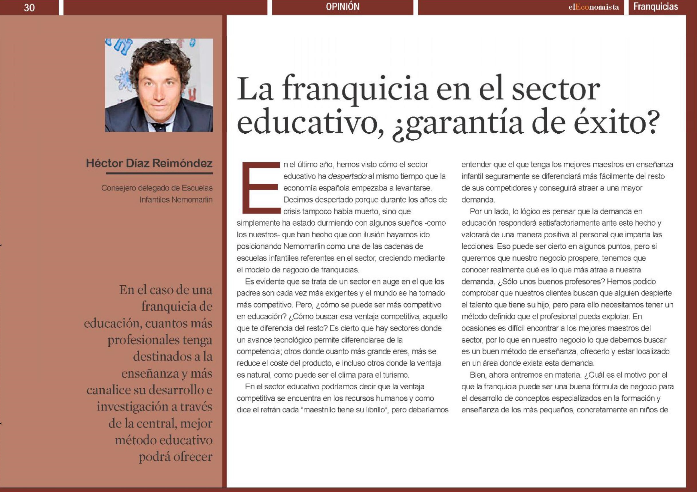 Noticia El Economista Nemomarlin Escuelas Infantiles