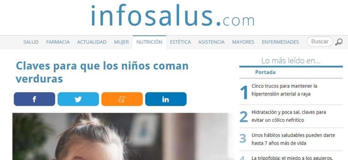 Claves para que los niños coman verduras