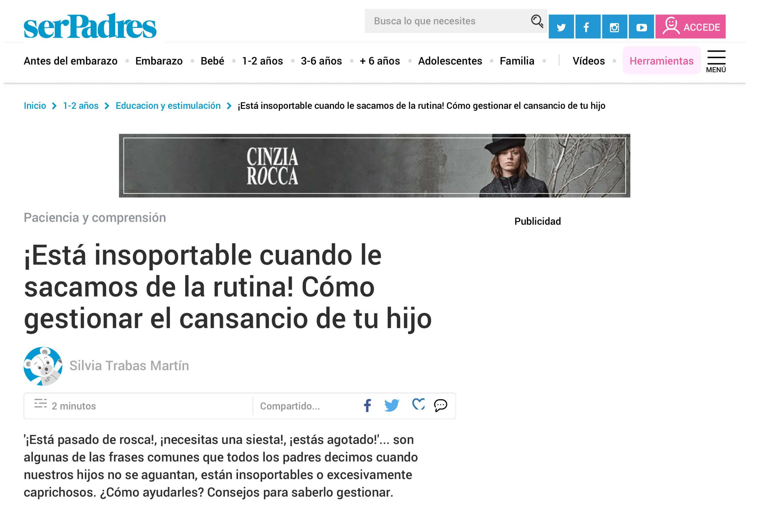 Guarderias Nemomarlin como gestionar cansancio hijo