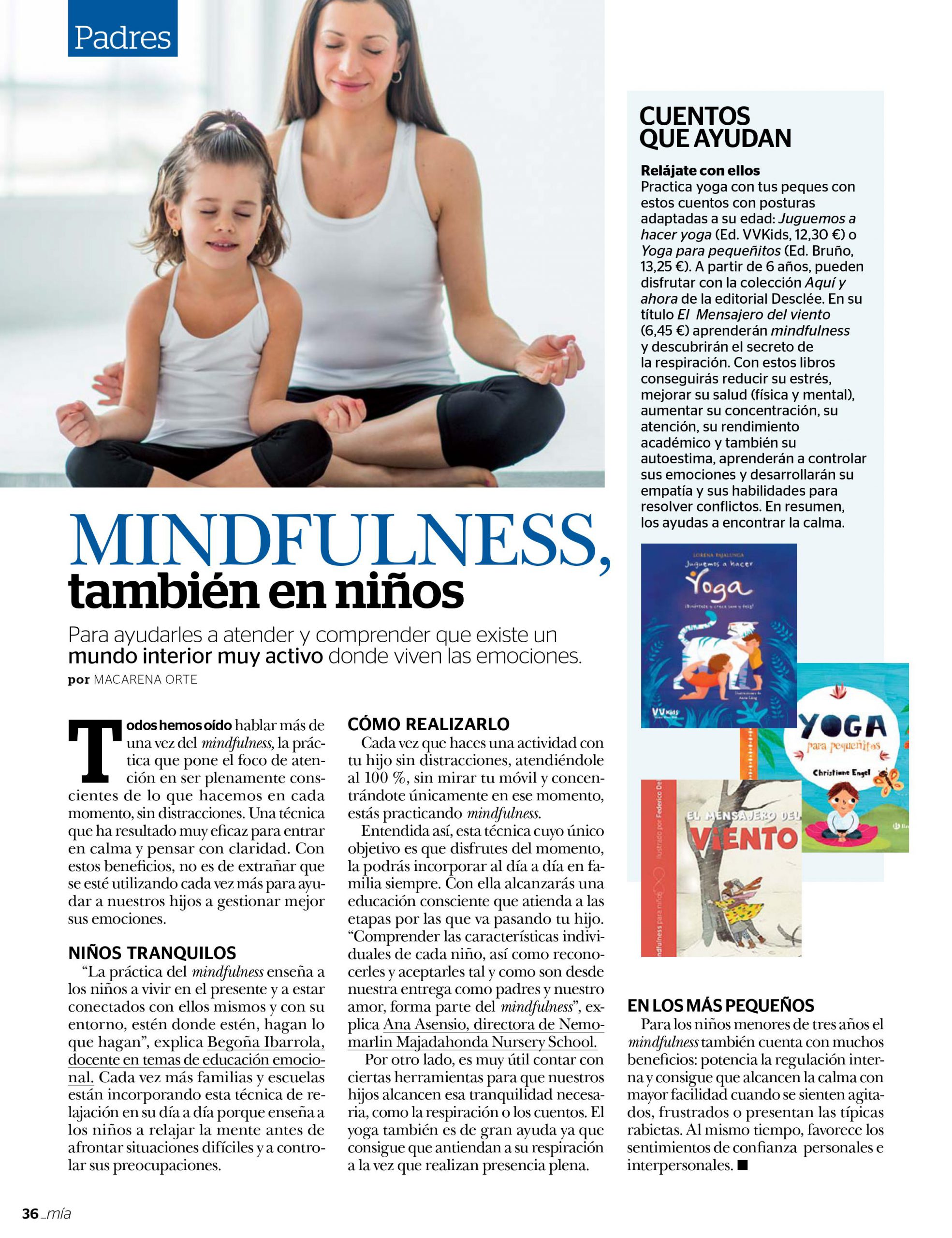 Noticia Mindfulness también en niños- Nemomarlin Escuelas Infantiles