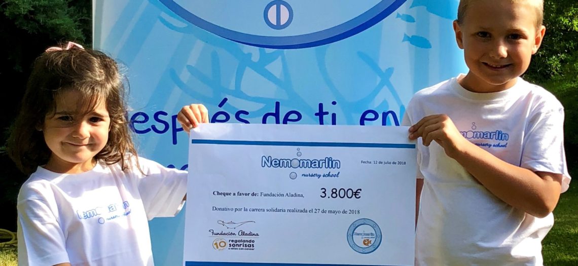 Agradecimiento colaboración papás escuelas infantiles Nemomarlin con fundación Aladina