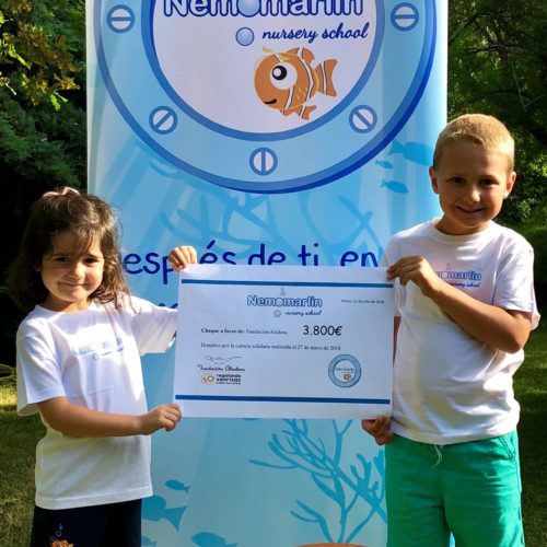 Agradecimiento colaboración papás escuelas infantiles Nemomarlin con fundación Aladina