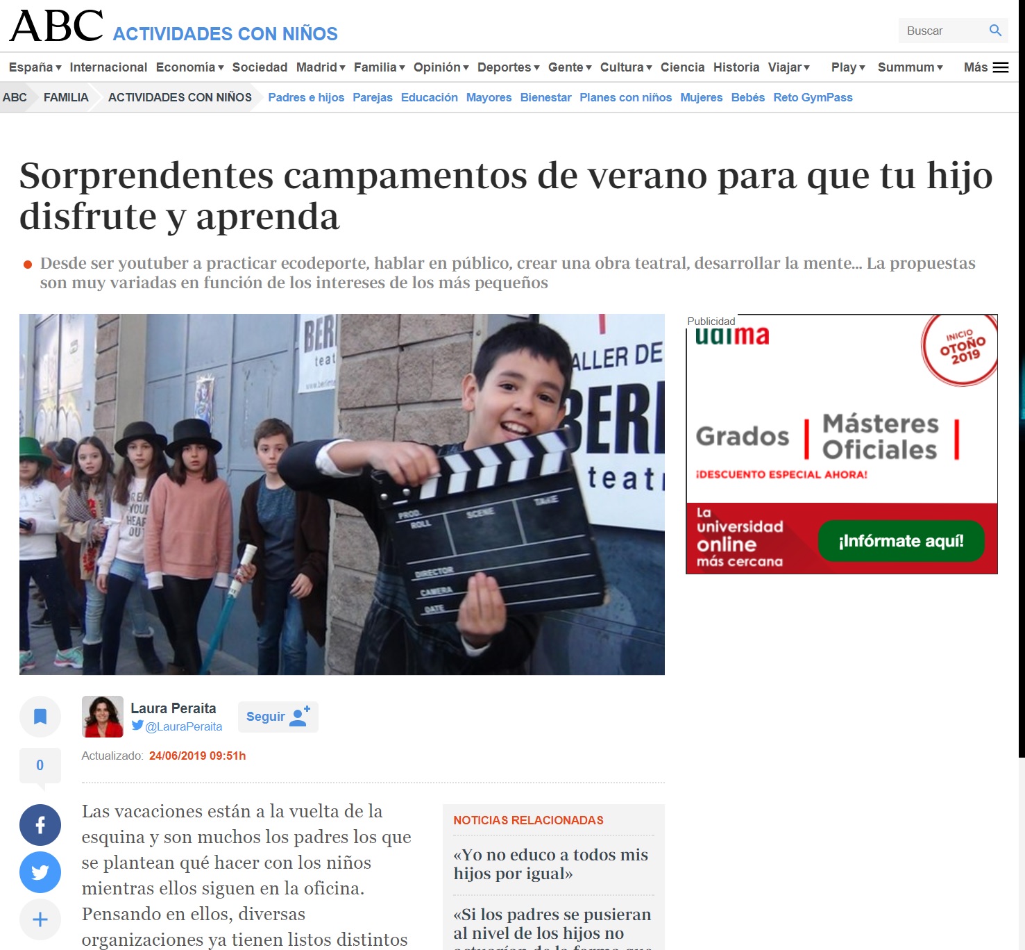 visita la escuela de verano de Nemomarlin