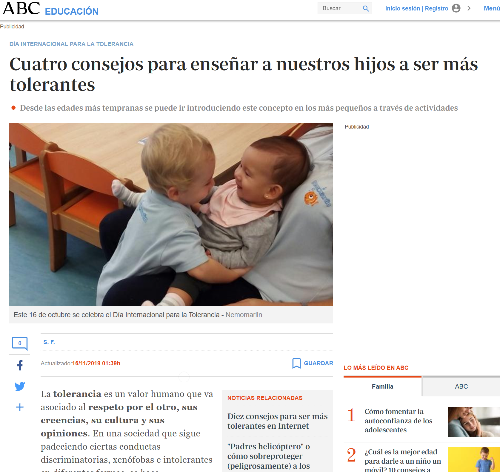 consejos para enseñar a nuestros hijos a ser mas tolerantes