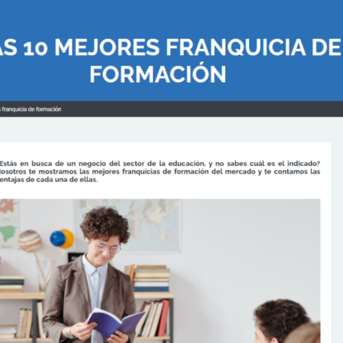 Las 10 mejores franquicias de formación