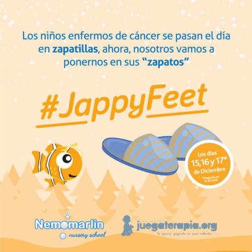 Campaña solidaria JappyFeet con Juegaterapia